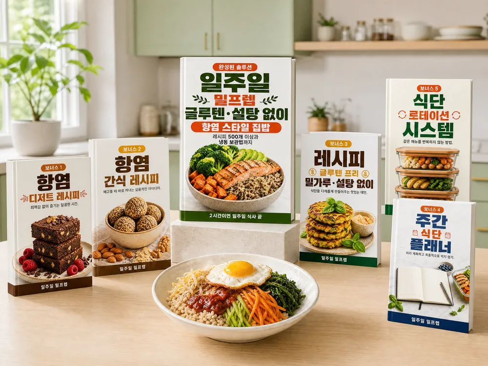 보너스 5종이 포함된 일주일 밀프렙